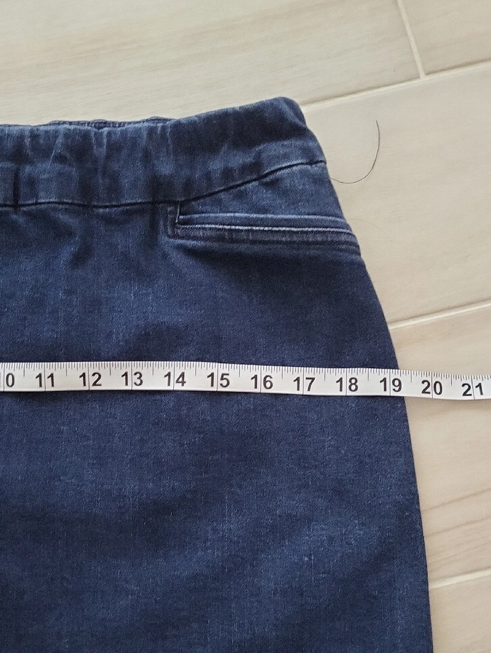 croft & barrow Navy Denim Skort - Picture 6 of 7